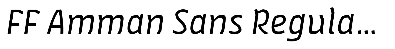 FF Amman Sans Regular Italic